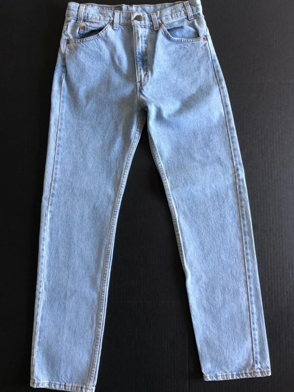 VTG Men Levis Blue Denim 505 Orange Tab Straight Leg USA 1992 32x32